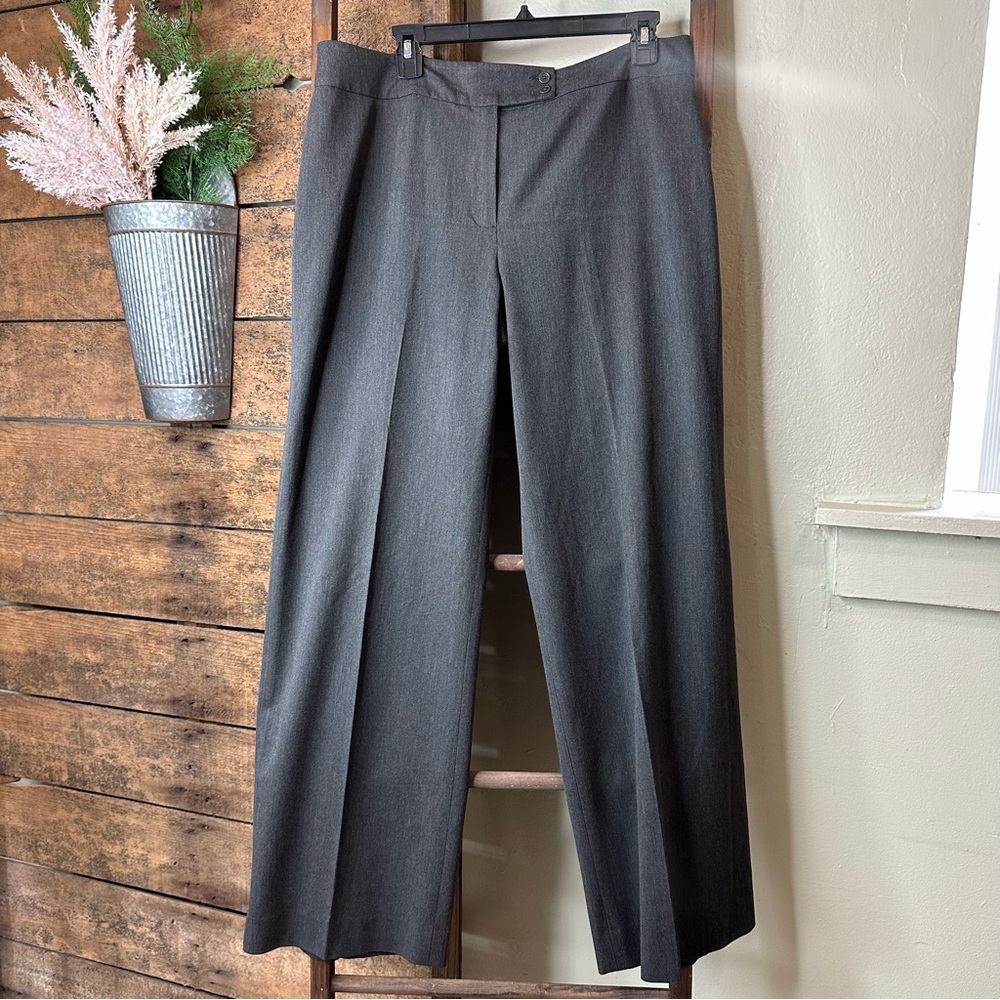 Jones New York Wide Leg Trouser Gray Women’s size 14 EUC